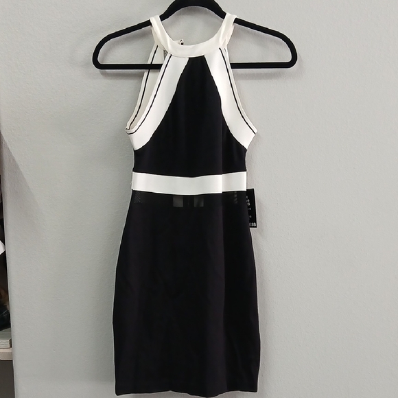 Express Dresses & Skirts - Express Black and White Mini Dress
